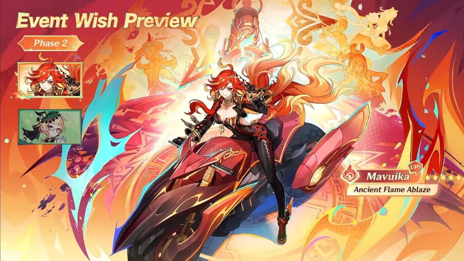 Phase 2 character banners in version 5.7 (Image via HoYoverse)